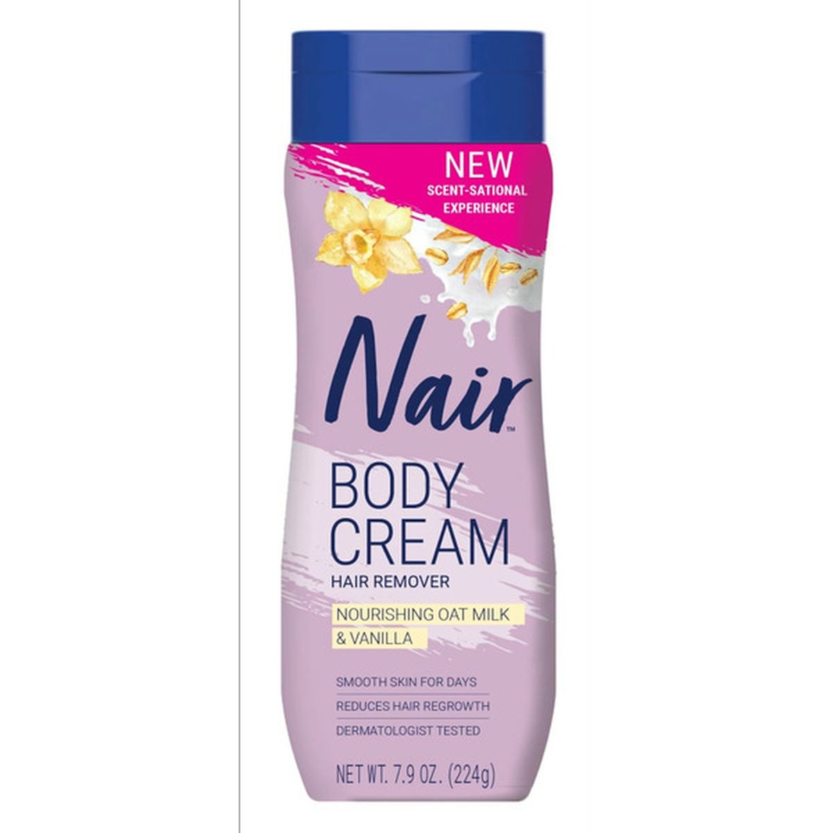 Nair Nourishing Oat Milk Vanilla Hair Remover Body Cream 7.9 oz