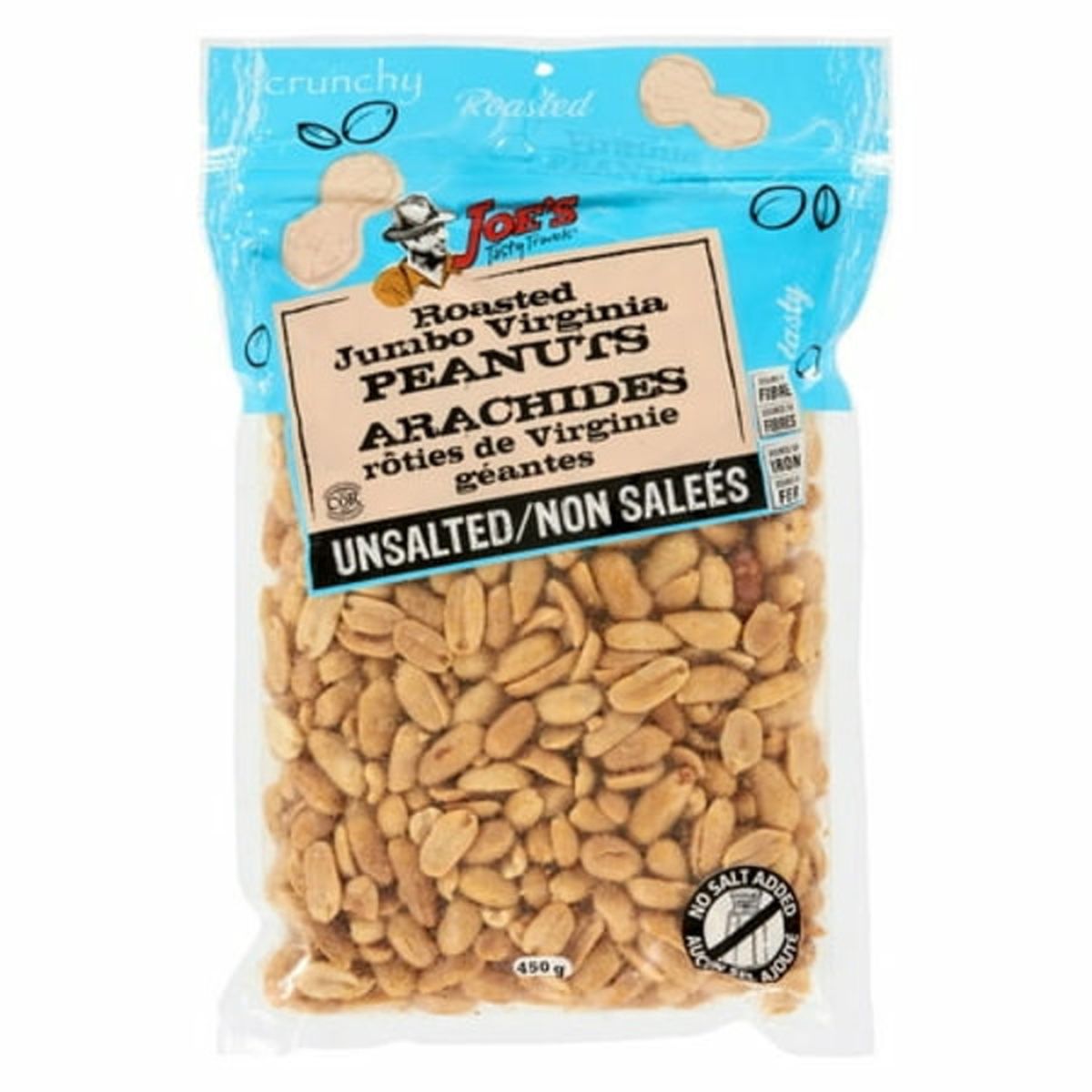 Joe S Tasty Travels Roasted Jumbo Virginia Unsalted Peanuts G