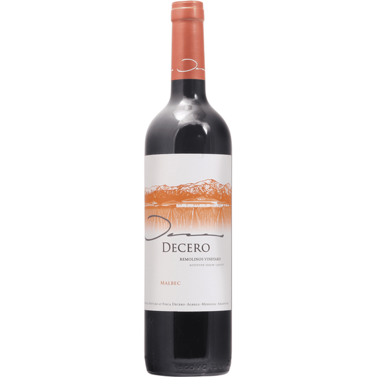 Finca Decero Malbec Remolinos Vineyard Ml Delivery Or Pickup