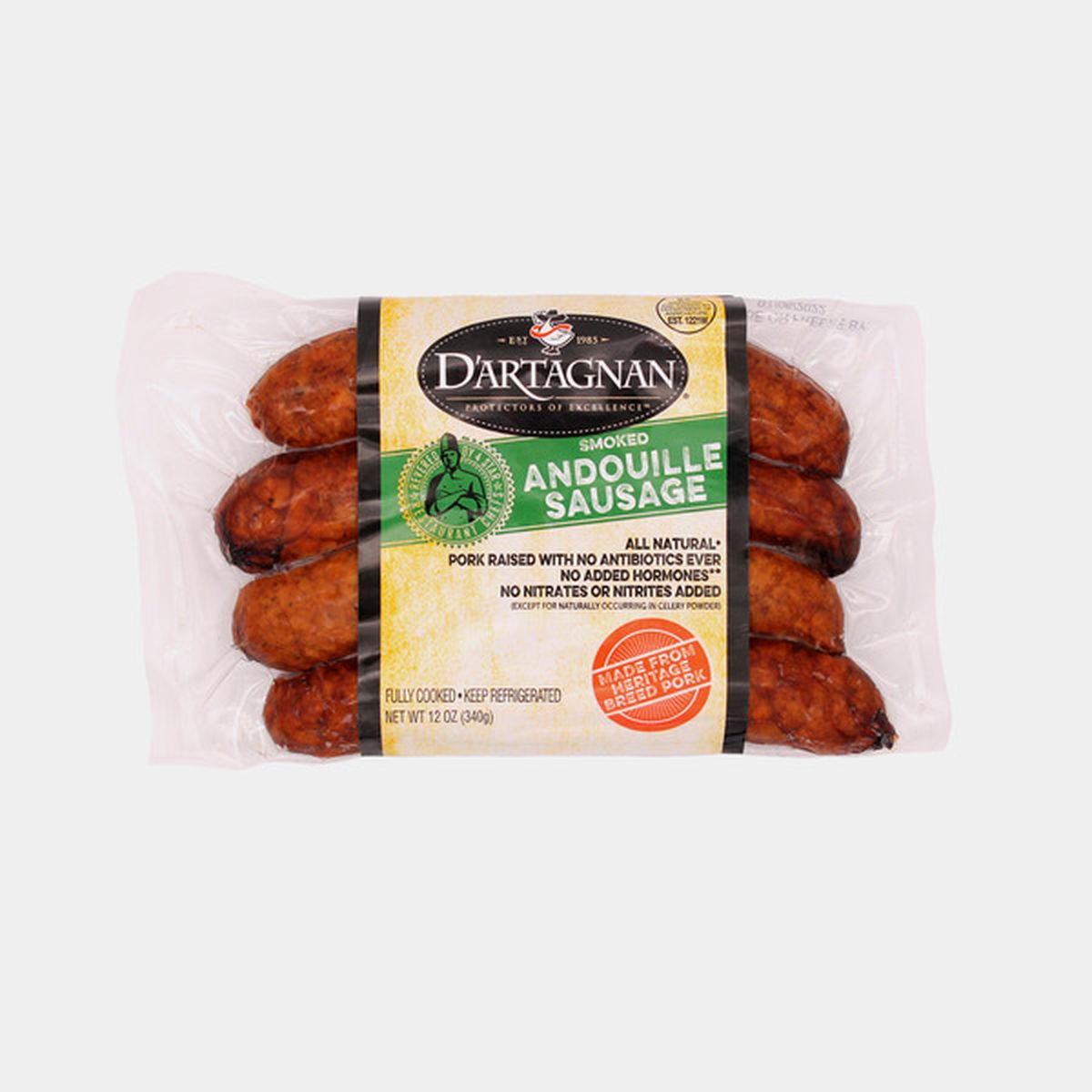 D Artagnan Andouille Sausage Smoked 12 oz Delivery or Pickup