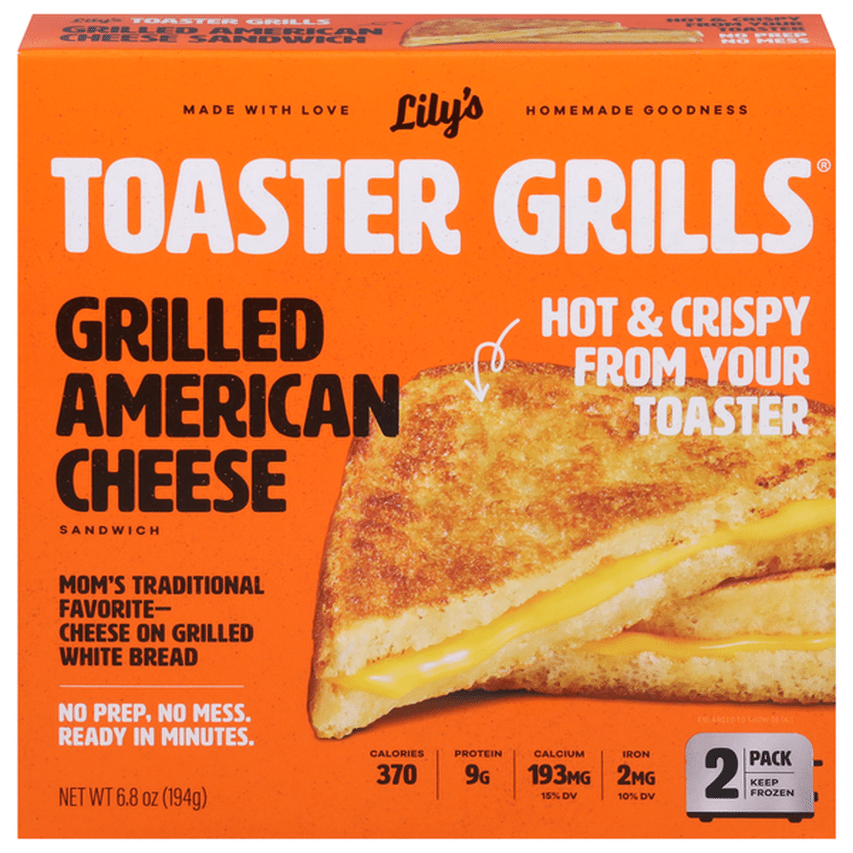 Lilys Toaster Grills Sandwich Grilled American Cheese 2 Pack 2 Ct Delivery Or Pickup Near