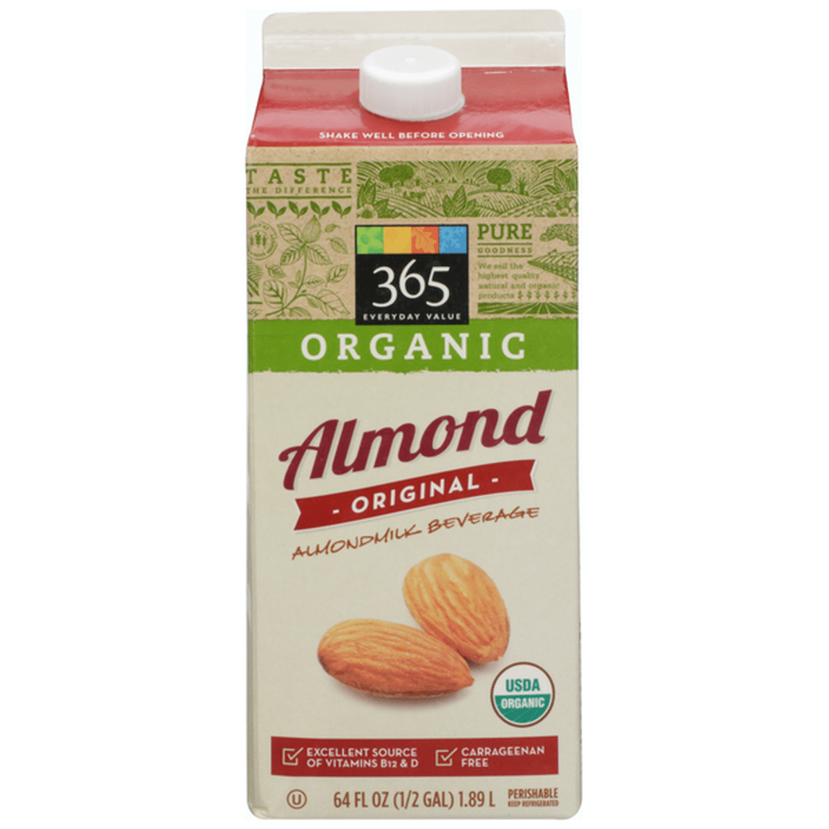 365 by Whole Foods Market Organic Almondmilk (64 fl oz) Delivery or ...