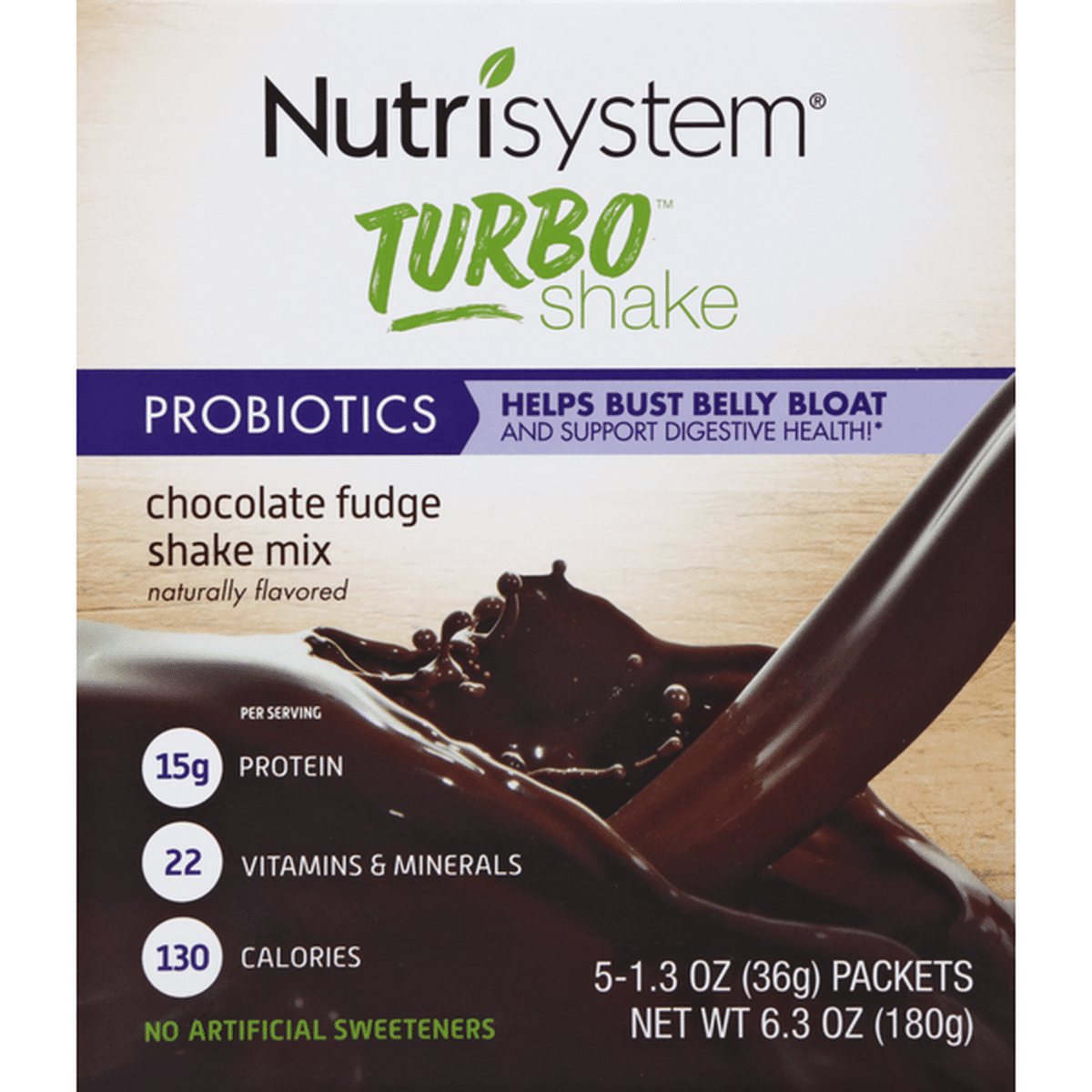 Nutrisystem Shake Mix, Chocolate Fudge, Turbo Shake (5 each) Delivery ...