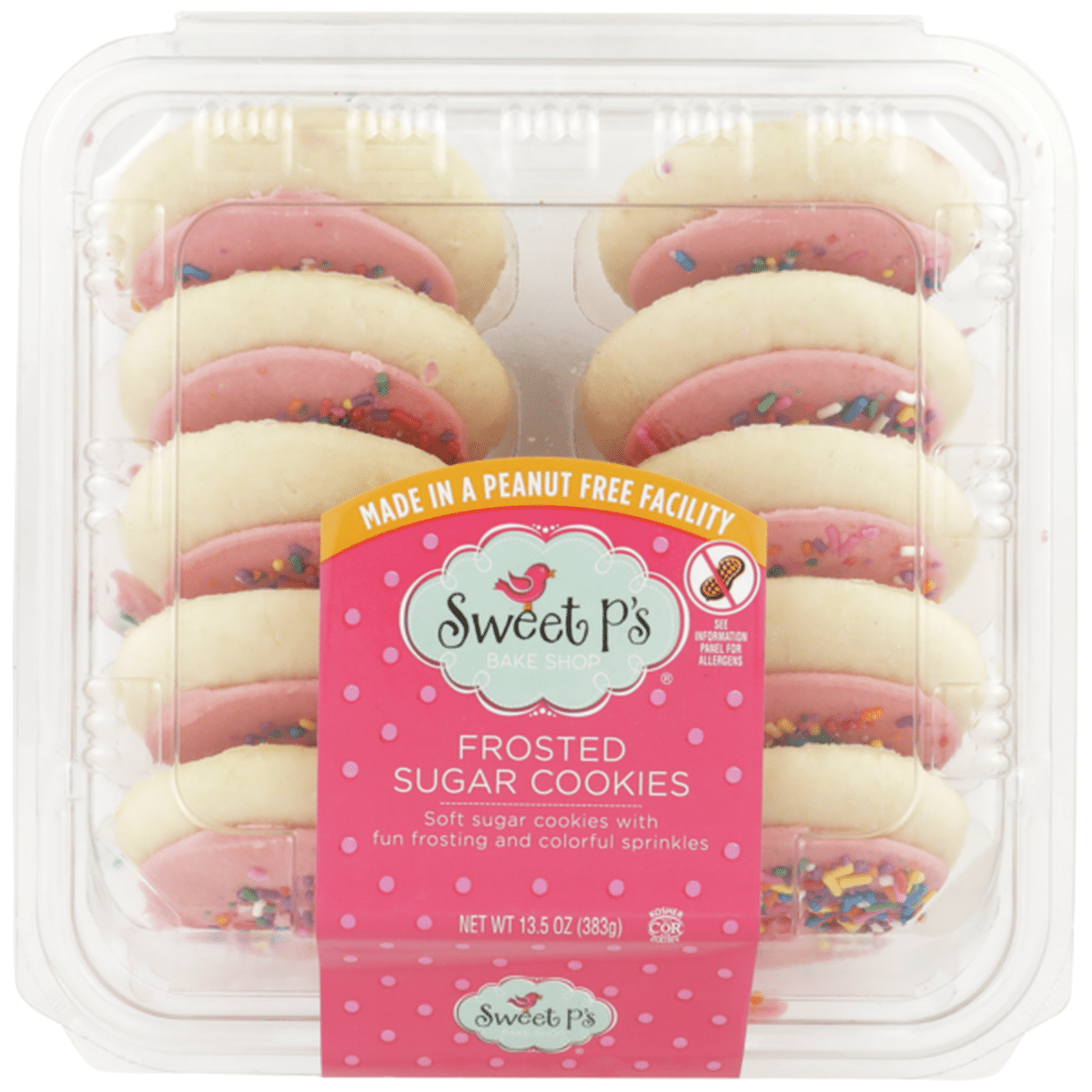 Sweet P's Frosted Pink Sugar Cookies (13.5 oz) Delivery or Pickup Near ...