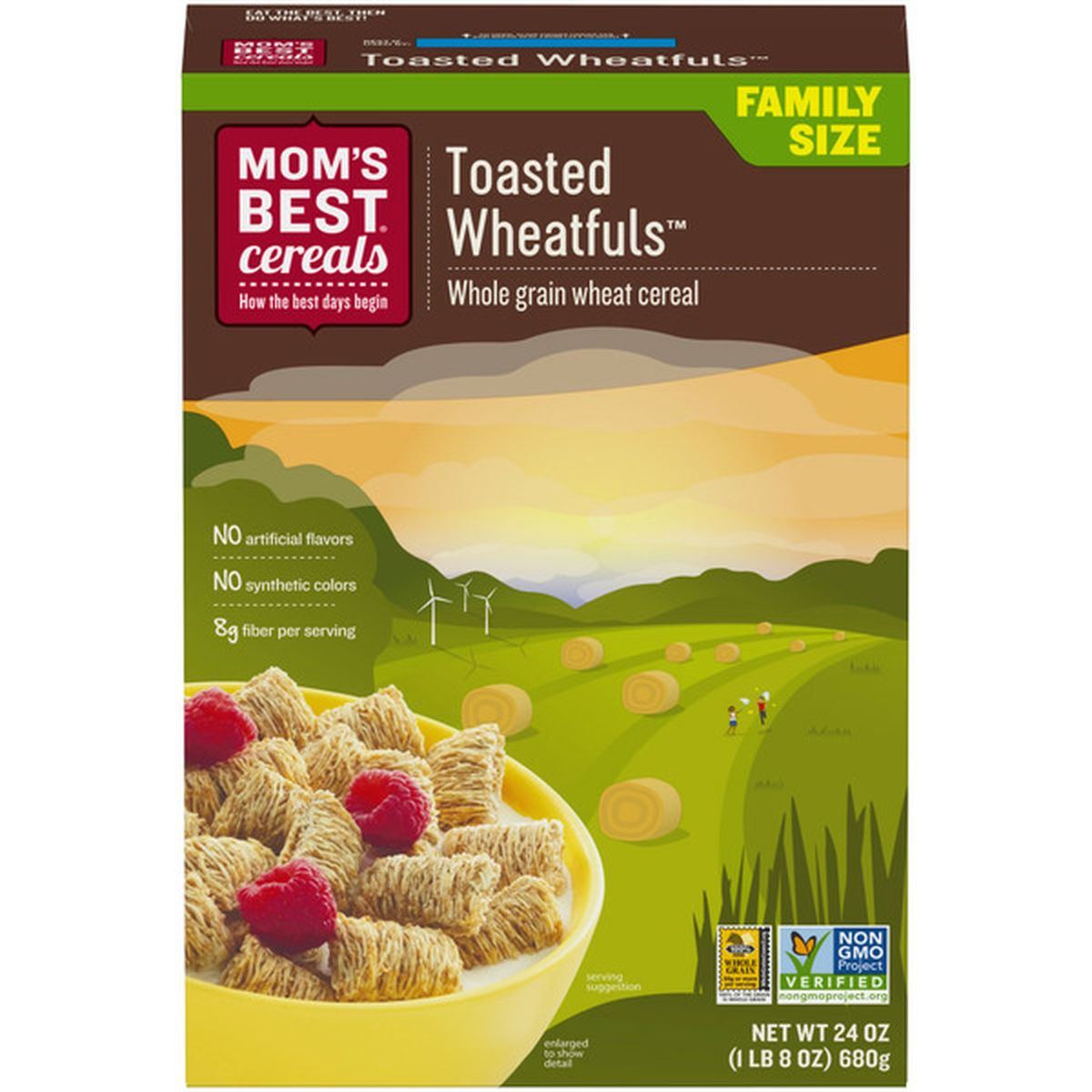 Mom's Best Toasted Wheatfuls Cereal, Whole Grain (24 oz) Delivery or ...