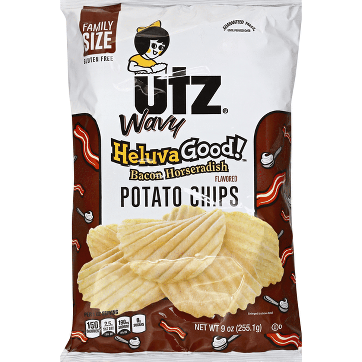 Utz Wavy Heluva Good! Bacon Horseradish Potato Chips (9 Oz) Delivery Or ...