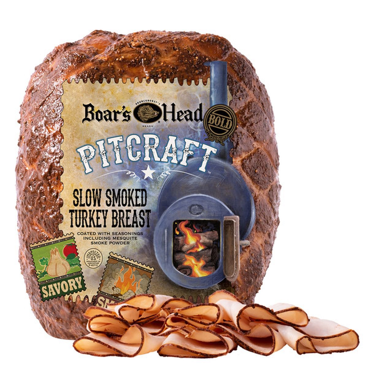 Boar's Head Bold PitCraft Slow Smoked Turkey Breast (1 each) Delivery ...