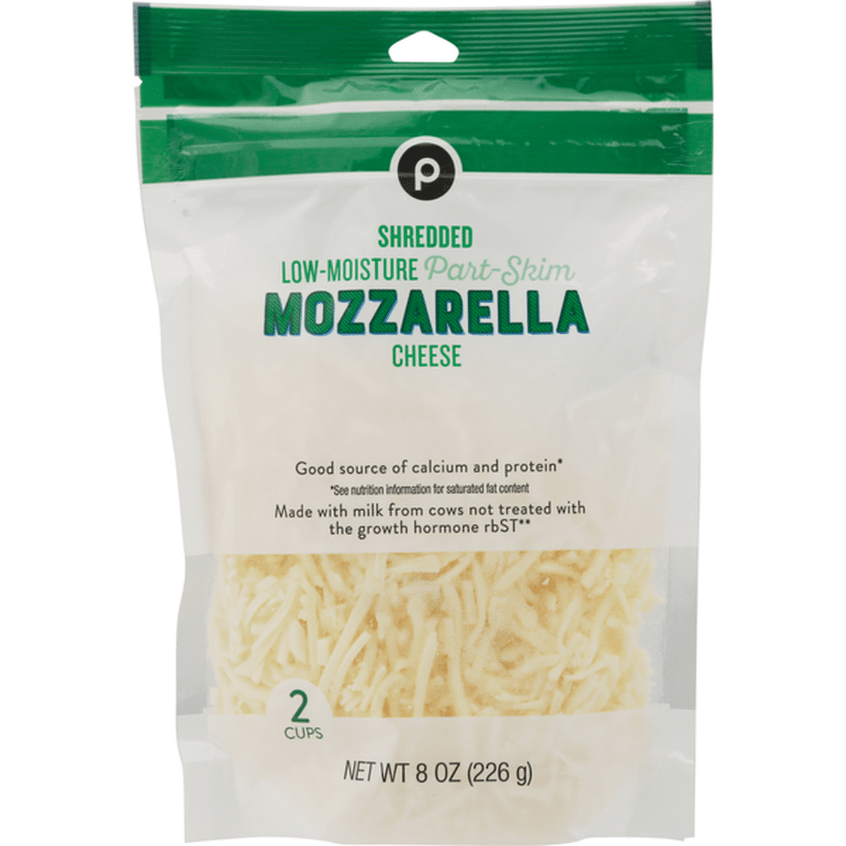 Publix Shredded Cheese, Part-Skim, Mozzarella, Low-Moisture (8 oz ...