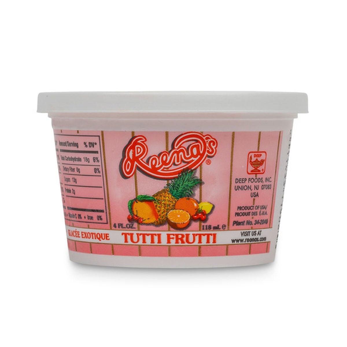 Reena's Tutti Frutti Ice Cream (118 ml) Delivery or Pickup Near Me ...