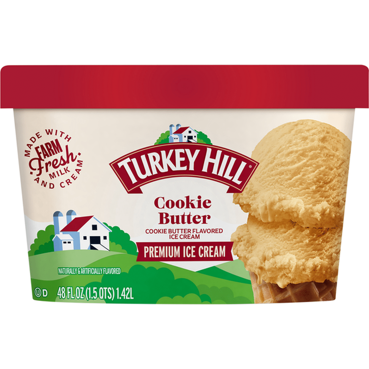 Turkey Hill Ice Cream Premium Cookie Butter 48 Fl Oz Delivery Or