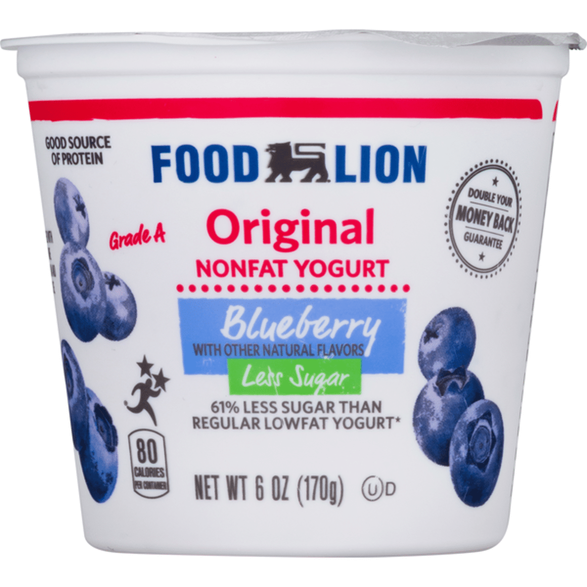 Food Lion Yogurt, Nonfat, Blueberry, Original (6 oz) Delivery or Pickup ...