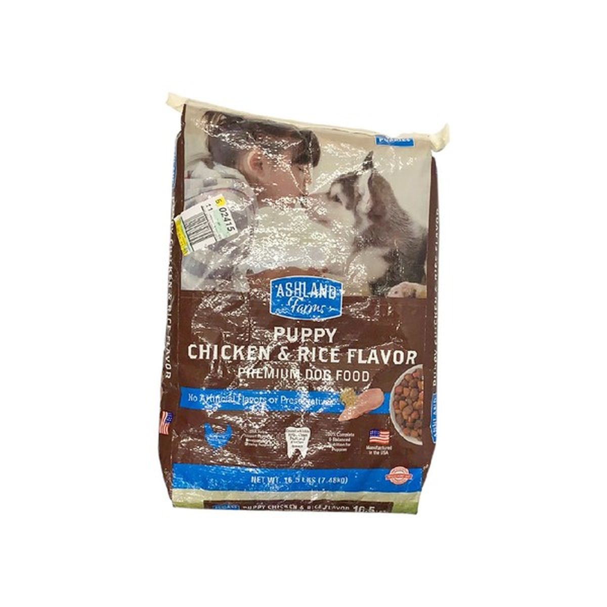 Ashland Farms Chicken Rice Flavor Puppy Premium Dog Food