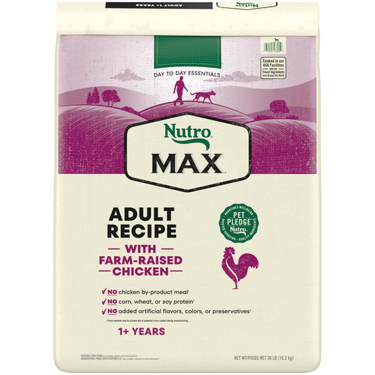 NUTRO Max Adult Dry Dog Food with FarmRaised Chicken (36 lb) Delivery