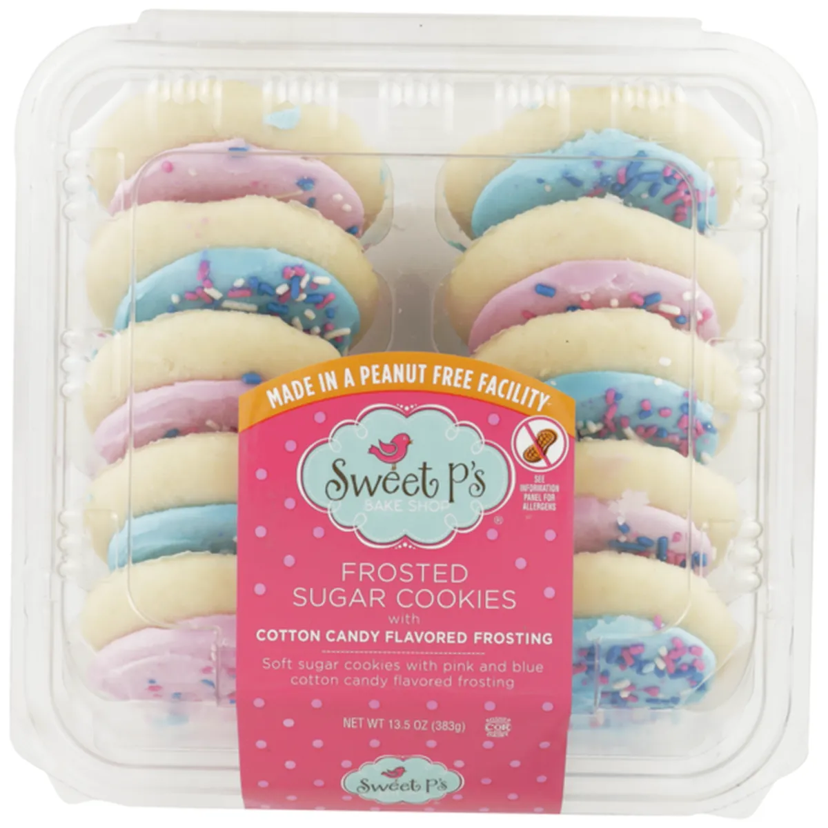 Sweet P's Frosted Sugar Cookies With Cotton Candy Flavored Frosting (13 ...