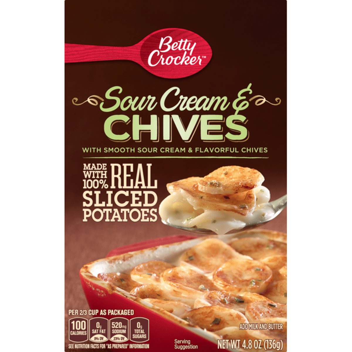 Betty Crocker Sour Cream And Chives Potatoes 48 Oz Delivery Or Pickup Near Me Instacart 5454