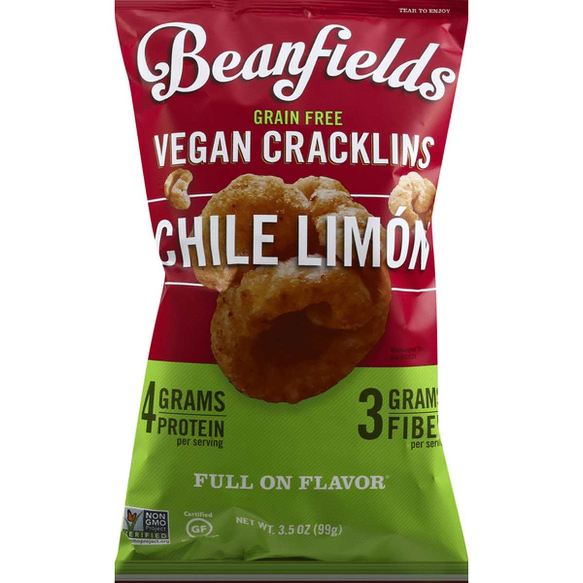 Beanfields Vegan Cracklins, Grain Free, Chile Limon (3.5 Oz) Delivery ...