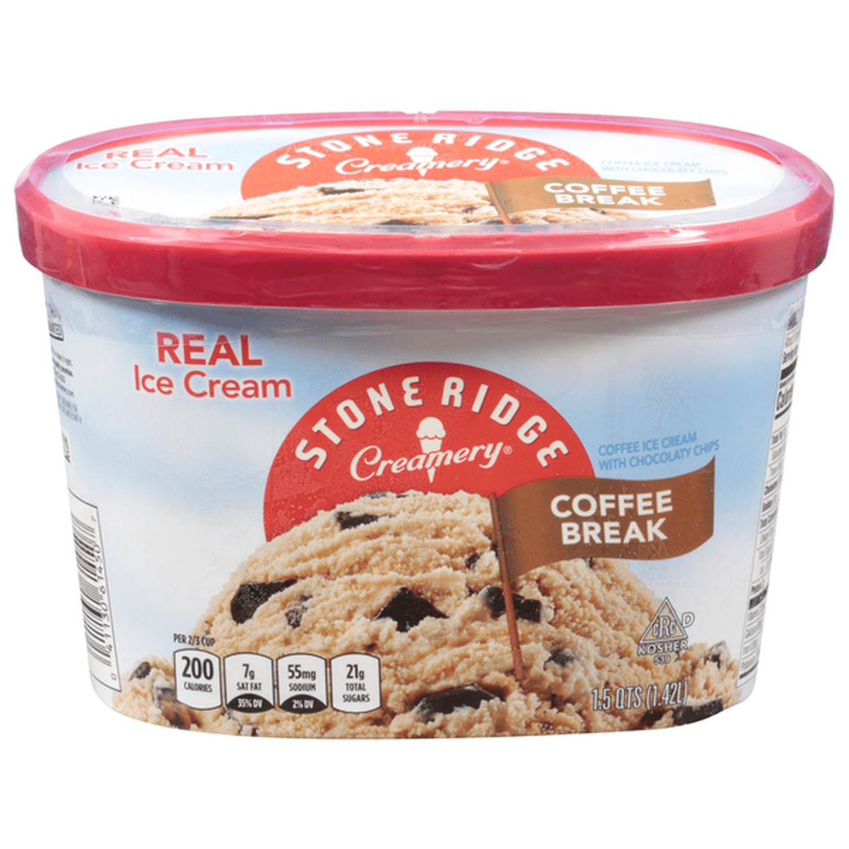 Stone Ridge Creamery Ice Cream, Real, Coffee Break (1.5 qt) Delivery or ...