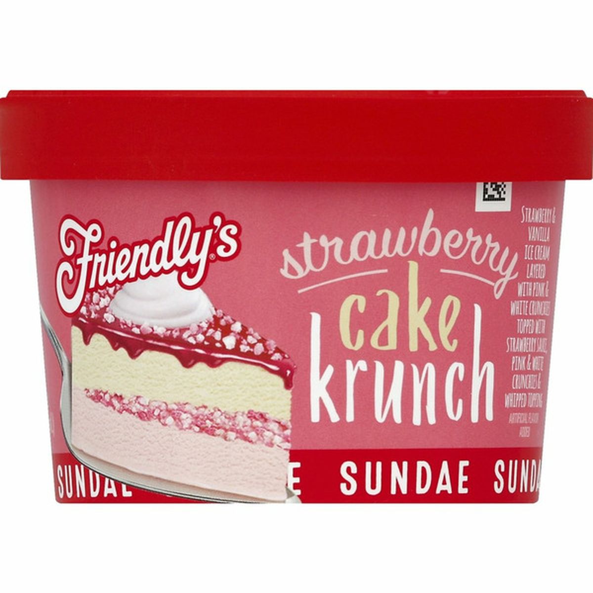 Friendly's Ice Cream Cups Sundae Strawberry Krunch Cake (6 oz) Delivery ...