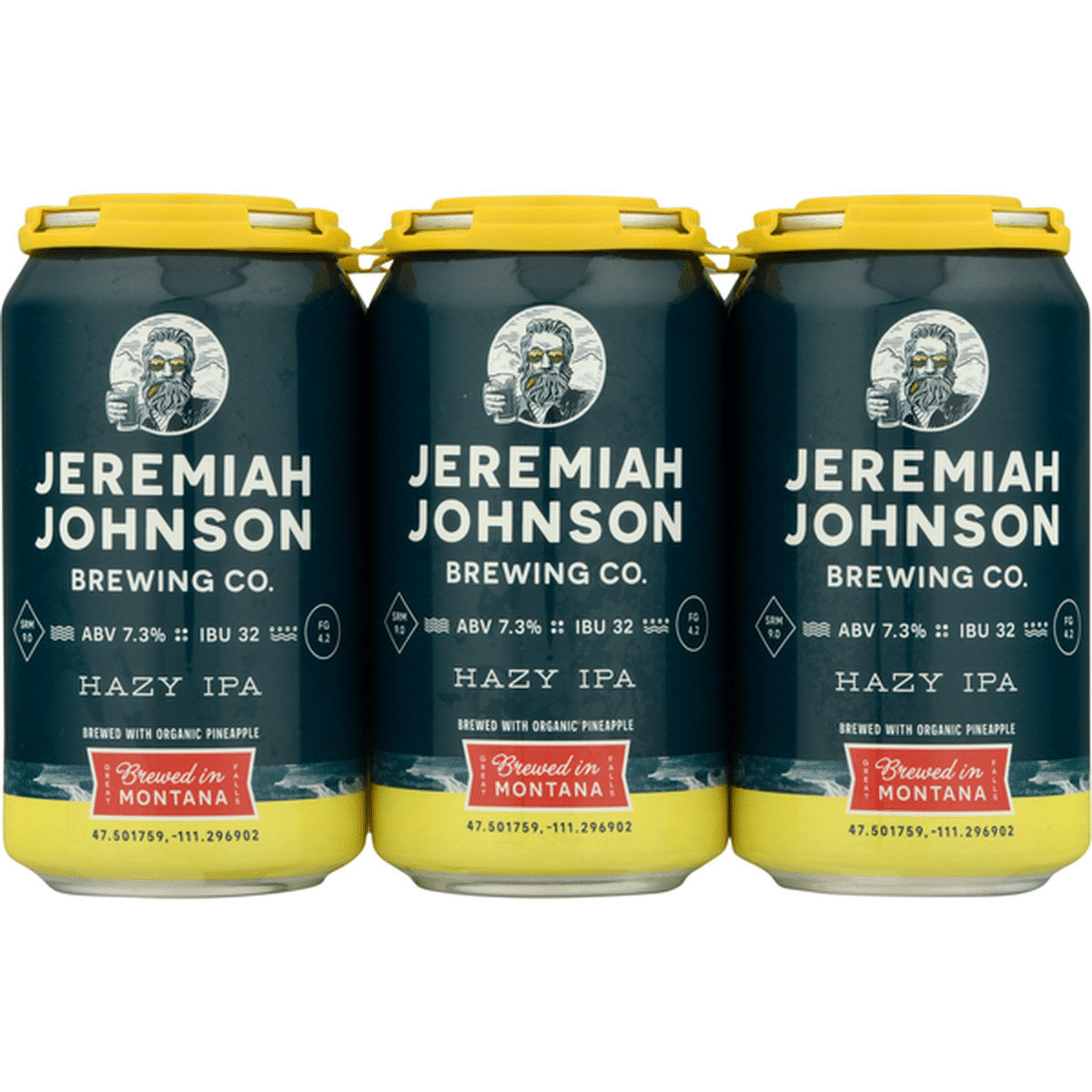 Jeremiah Johnson Brewing Company Beer Hazy IPA 12 Fl Oz Delivery Or