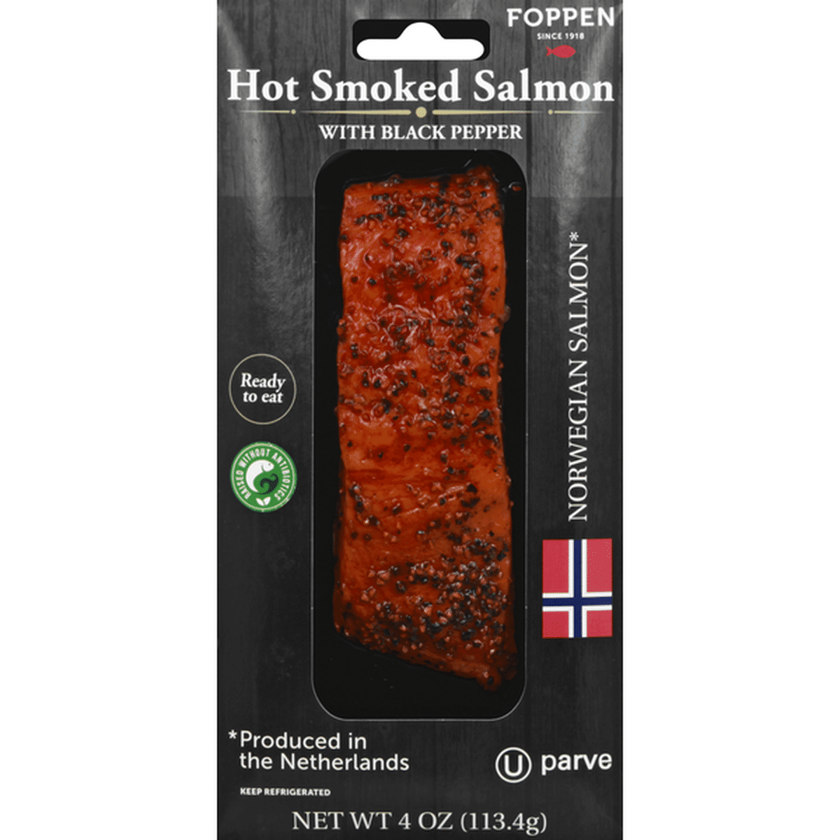 Foppen Salmon With Black Pepper, Hot Smoked (4 Oz) Delivery Or Pickup ...