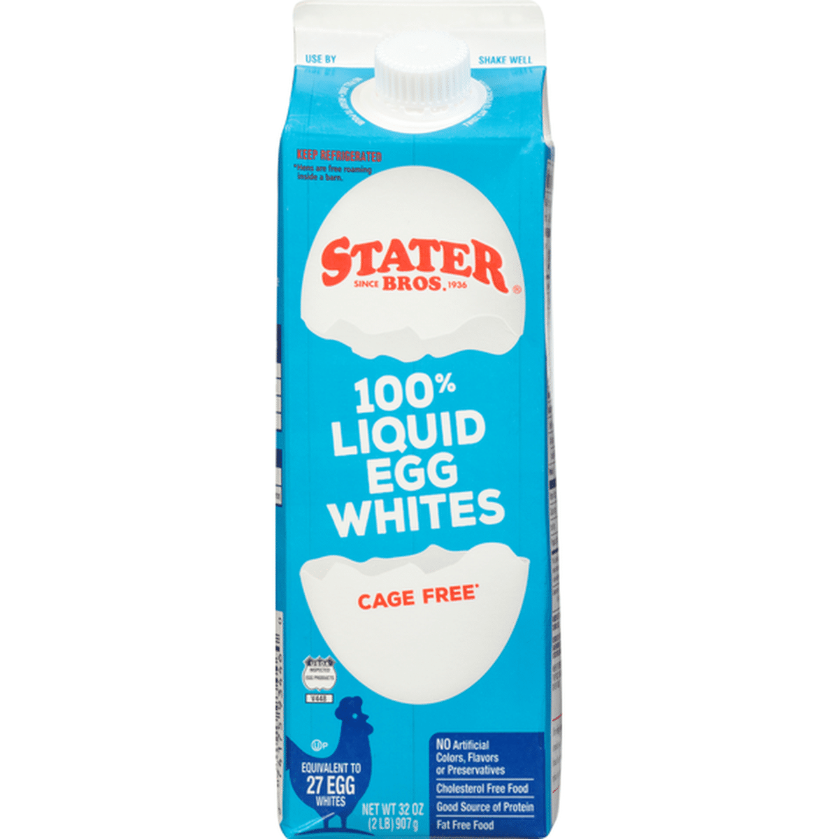 Stater Bros. Markets Egg Whites, 100% Liquid (32 fl oz) Delivery