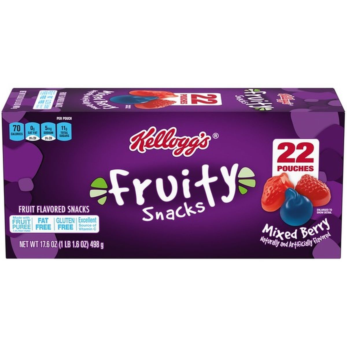 Kelloggs Mixed Berry Fruit Flavored Fruity Snacks 176 Oz Delivery Or Pickup Near Me Instacart 1756