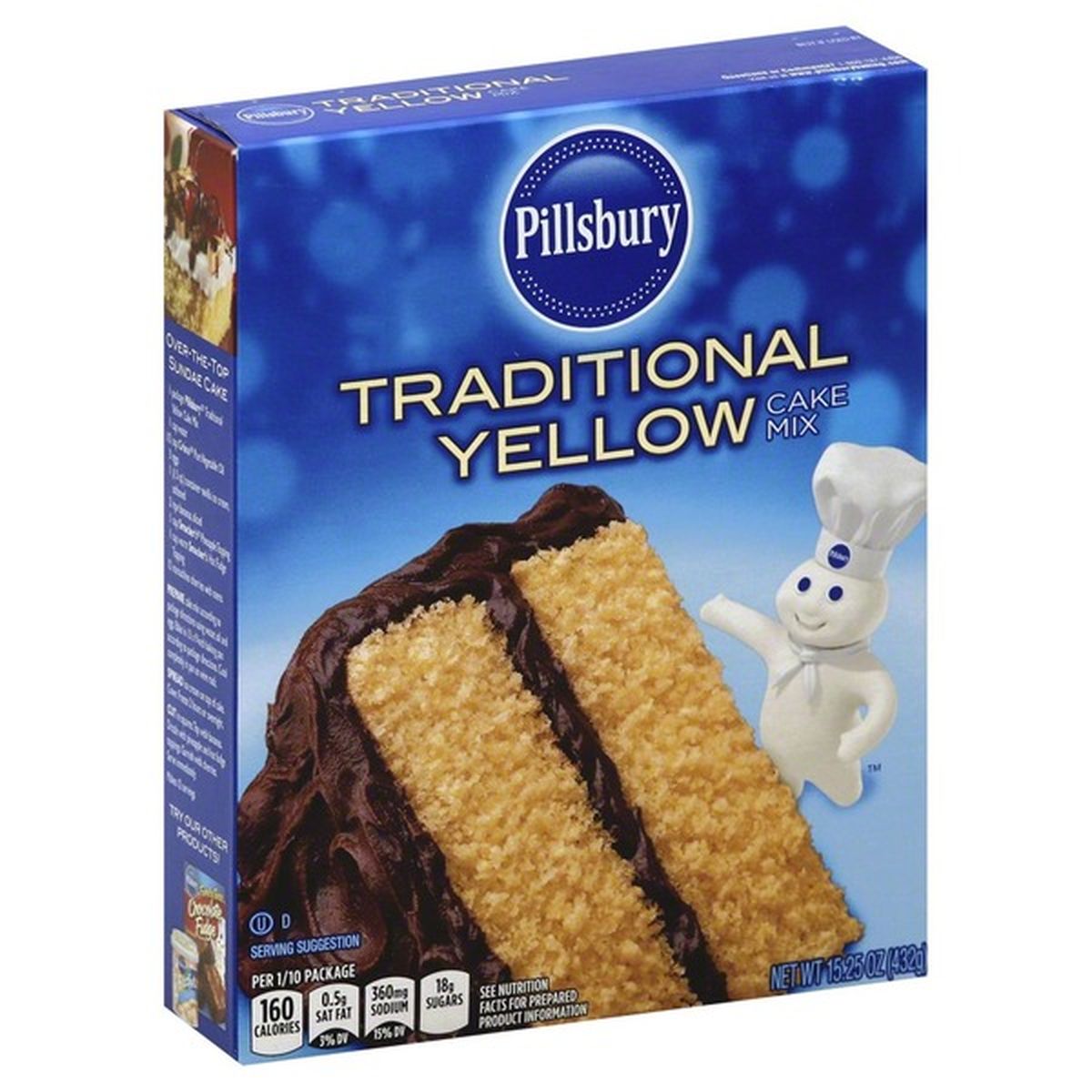 Pillsbury Cake Mix Traditional Yellow Box 15 25 Oz Delivery Or Pickup Near Me Instacart