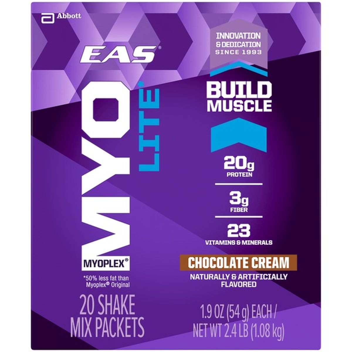 Eas Lite Chocolate Cream Eas Myoplex Lite Protein Shake Chocolate Cream Powder Packets 38 Oz 2974