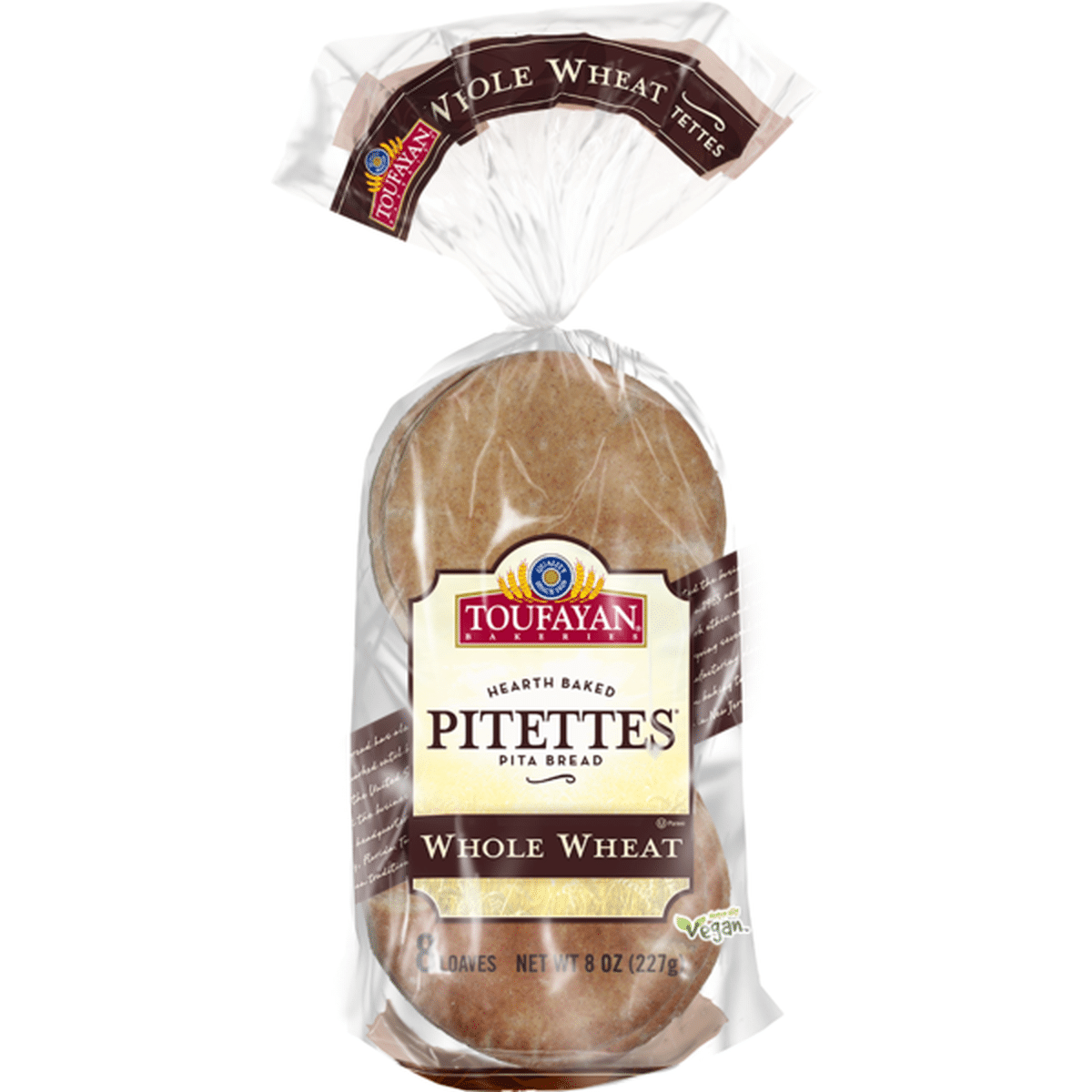 Toufayan Bakeries Whole Wheat Pitettes Pita Bread 8 Oz Delivery Or