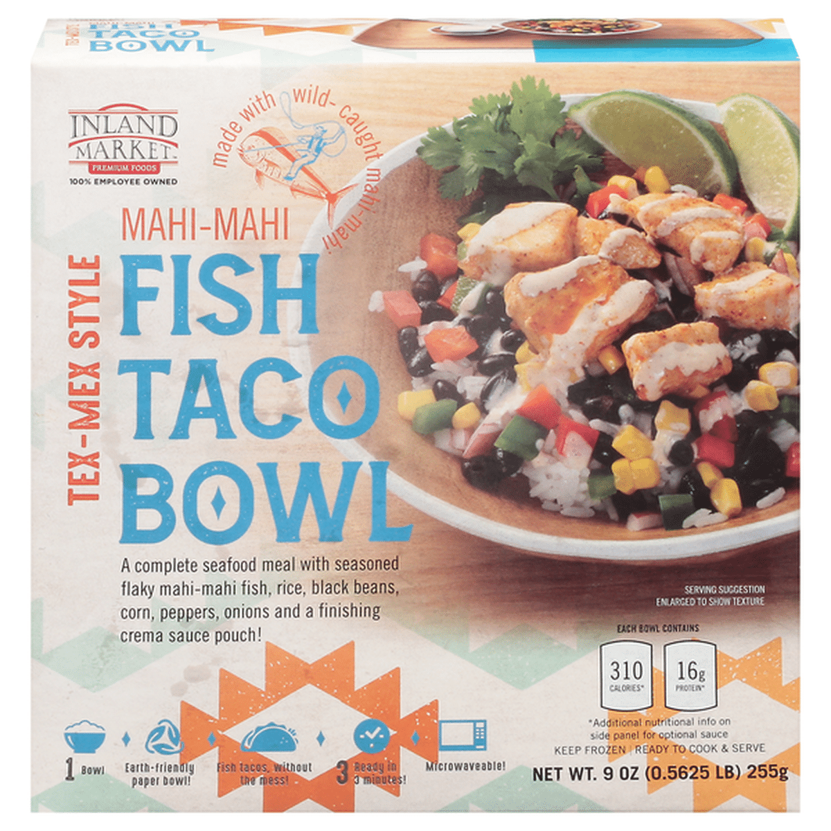 Inland Market Fish Taco Bowl, MahiMahi, TexMex Style (9 oz) Delivery or Pickup Near Me Instacart