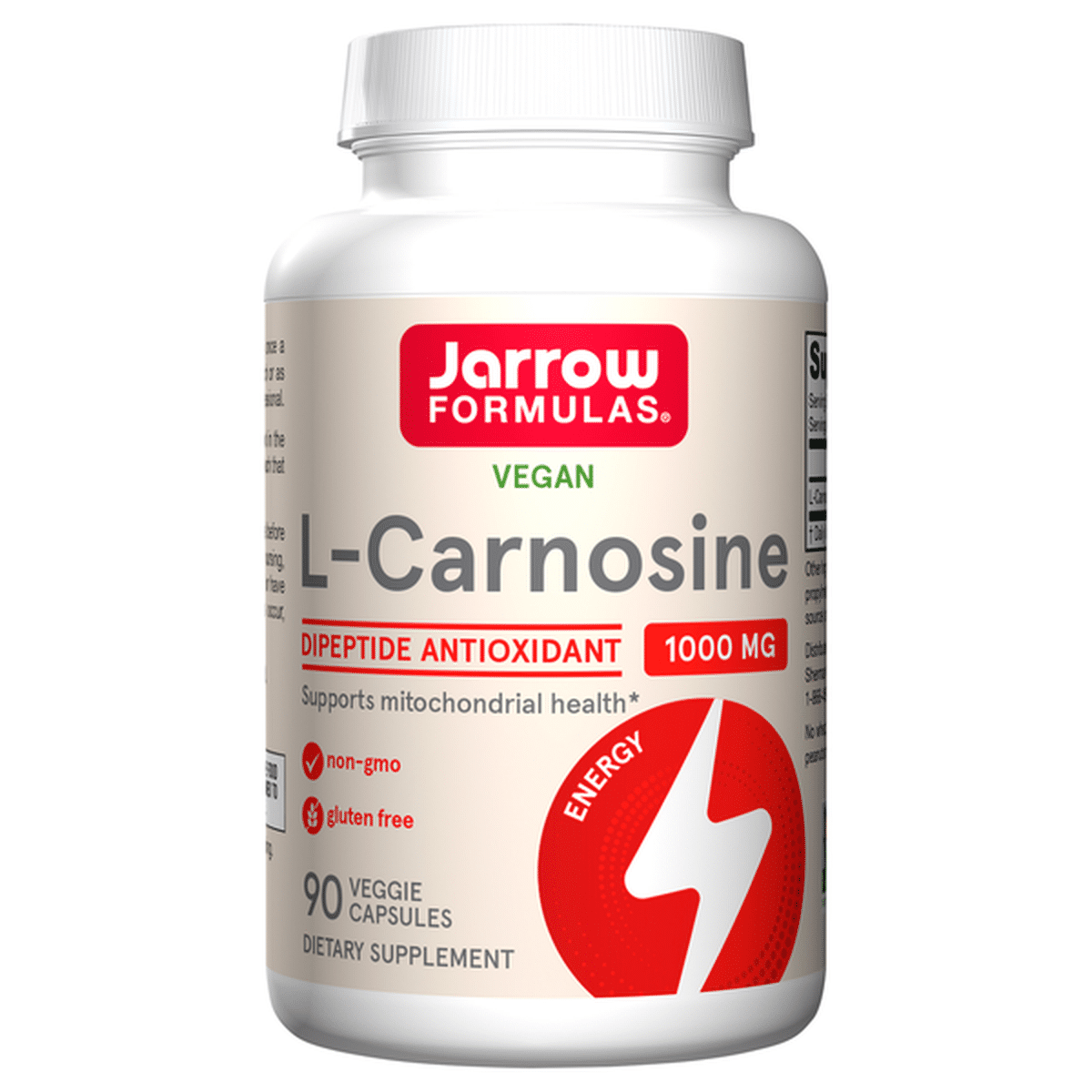 Jarrow Formulas L-carnosine Beta-alanyl-l-histidine (90 ct) Delivery or ...