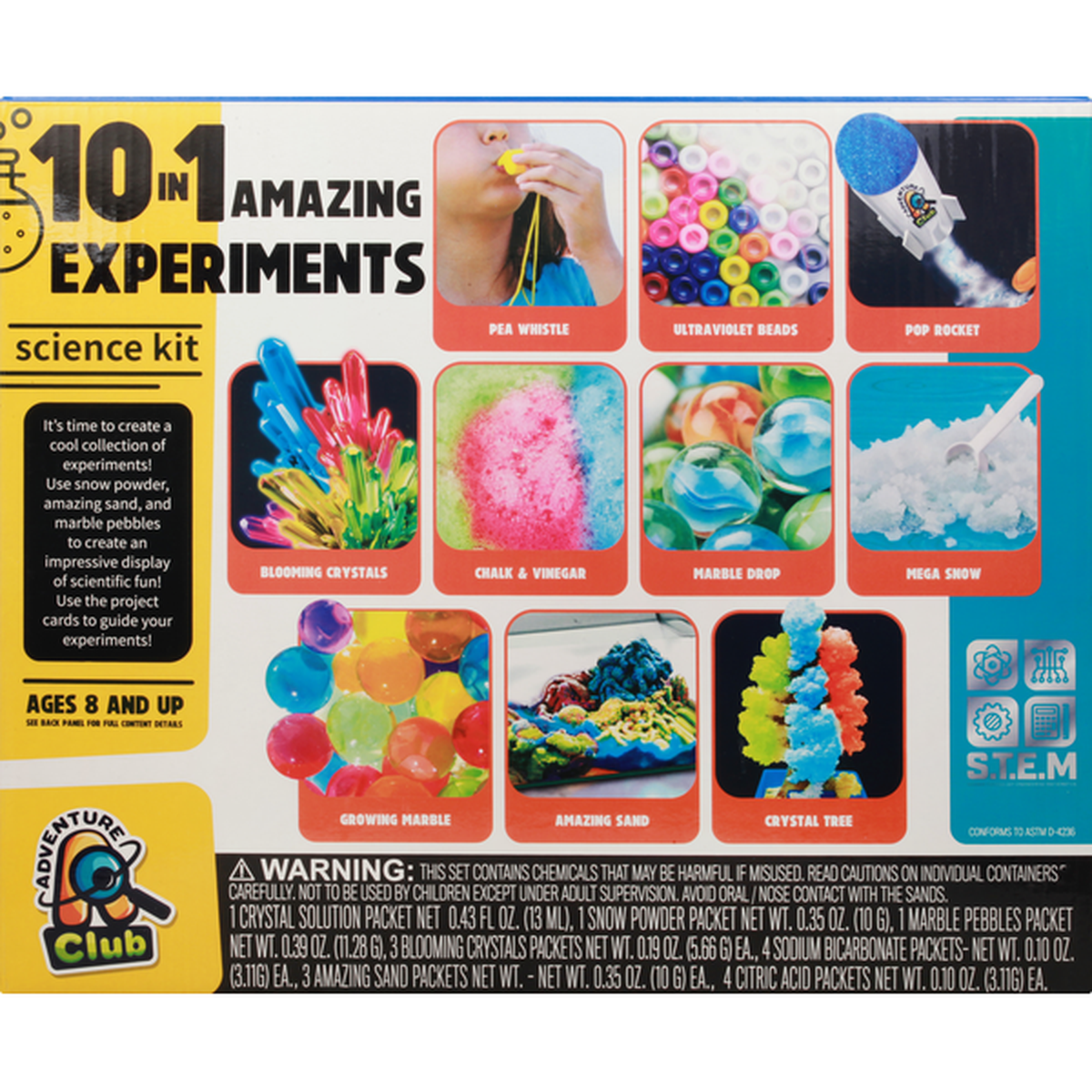 Adventure Club Science Kit, 10 In 1 Amazing Experiments (1 each) Delivery  or Pickup Near Me - Instacart