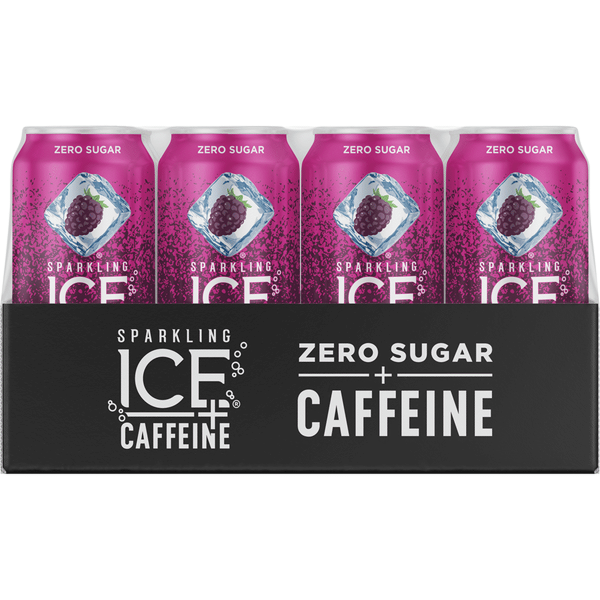 Sparkling Ice Black Raspberry Plus Caffeine Sparkling Water 16 Fl Oz