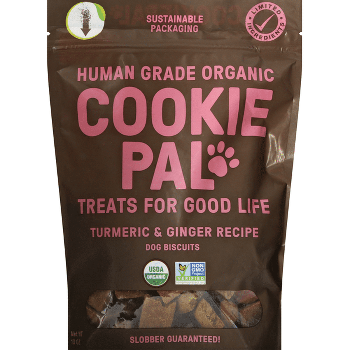 COOKIEPAL Dog Biscuits, Human Grade Organic, Turmeric & Ginger Recipe ...