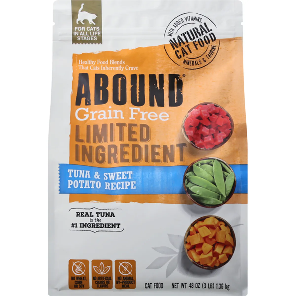 Abound Cat Food, Limited Ingredient, Grain Free, Tuna & Sweet Potato 