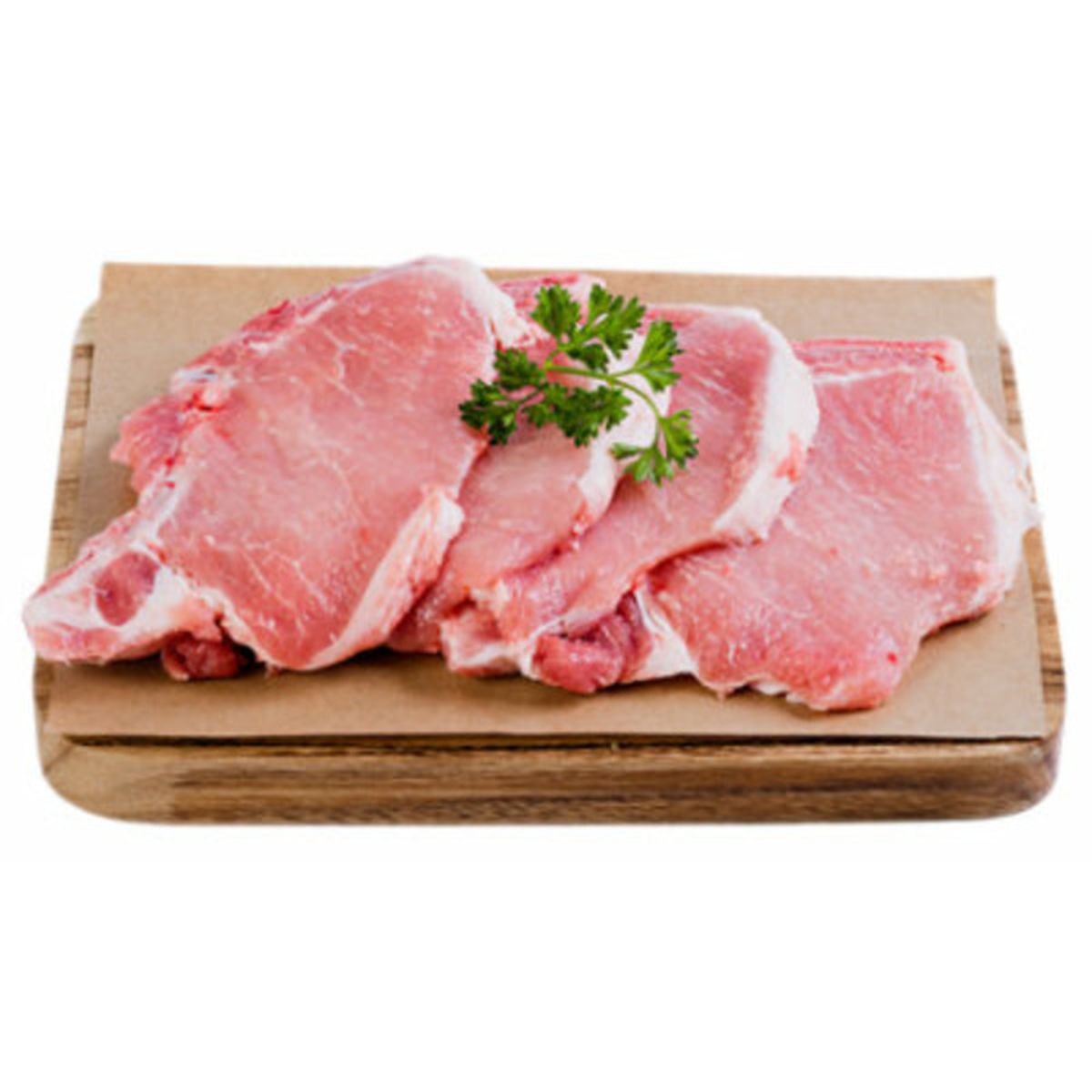 Haggen USA Raised All Natural Thin Cut Bone In Pork Loin Chops (1 lb ...