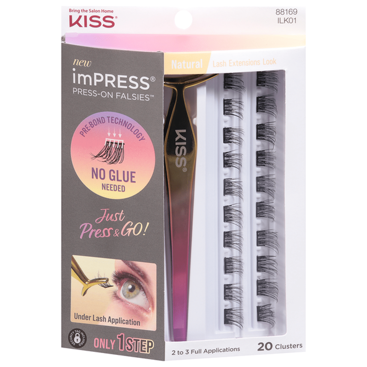 imPress Clusters, Press-On Falsies, Natural (20 each) Delivery or ...