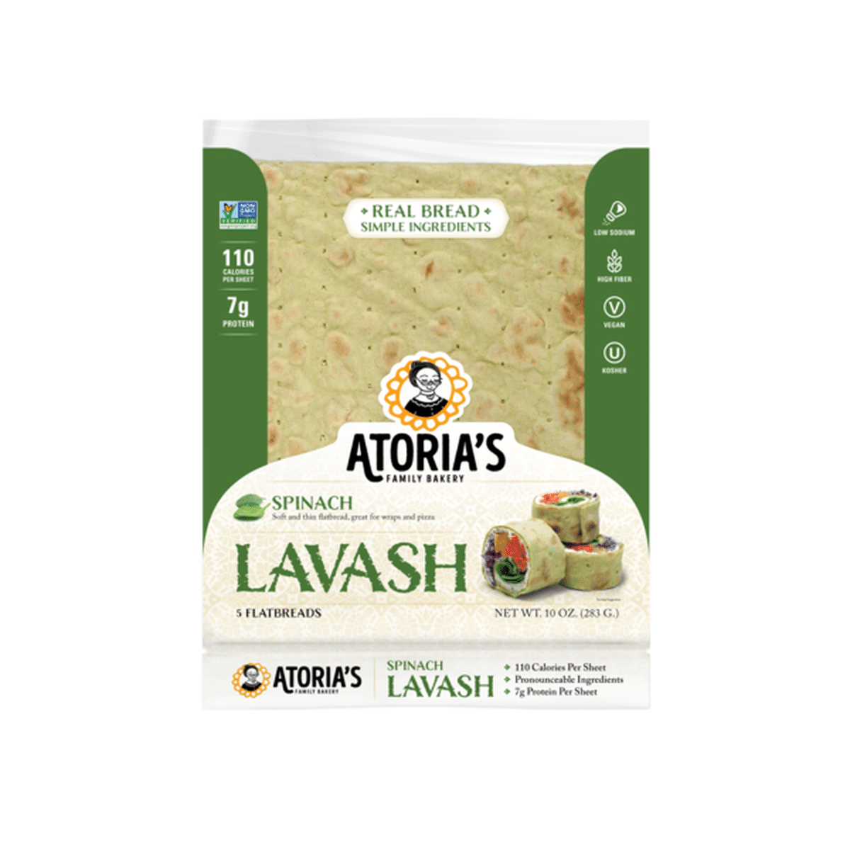 Atoria's Family Bakery Spinach Lavash Flatbread (2 Oz) Delivery Or ...