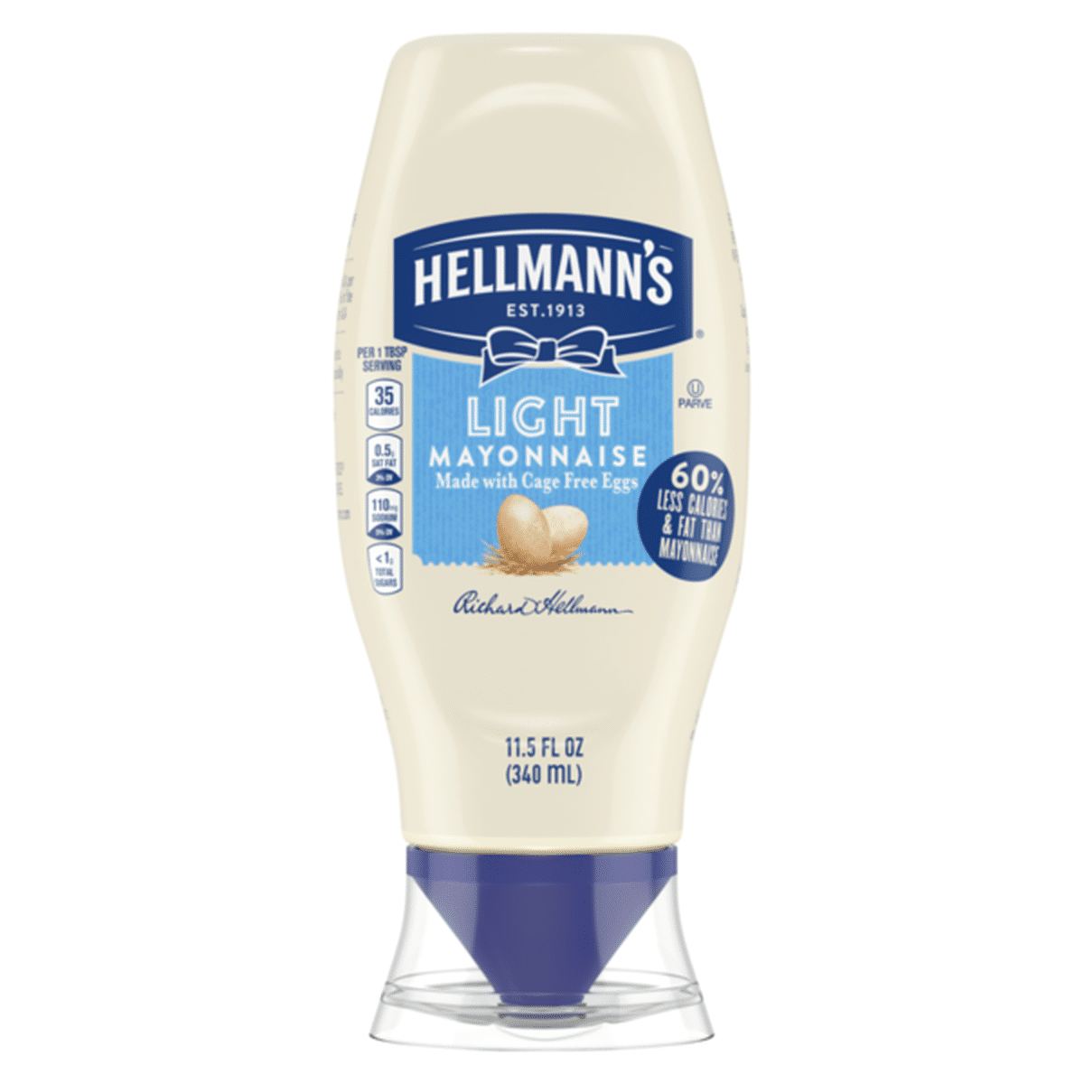 Hellmann's Light Mayonnaise Squeeze Mayo (11.5 fl oz) Delivery or