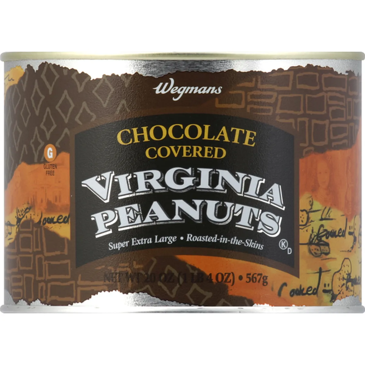 The Peanut Shop of Williamsburg - Honey Roasted Peanuts - 20 oz. Tin -  Price Includes Shipping - The Virginia Marketplace
