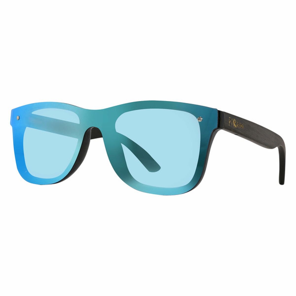 Piranha Eyewear Oahu Light Bamboo Frame Sunglasses With Ice Blue Revo Lenses 1 Each Delivery 8068