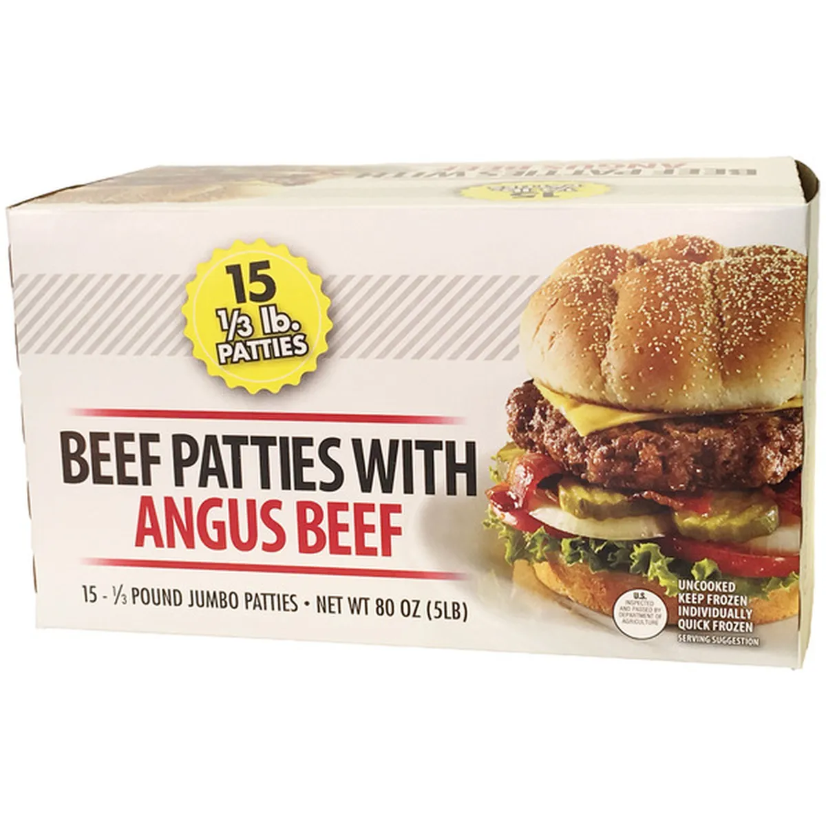 Holten Meats Frozen Angus Beef Patties (5 lb) Delivery or Pickup Near ...