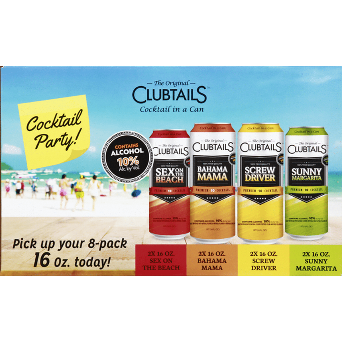 Clubtails Cocktail, in a Can, 8 Pack (16 fl oz) Delivery or Pickup Near