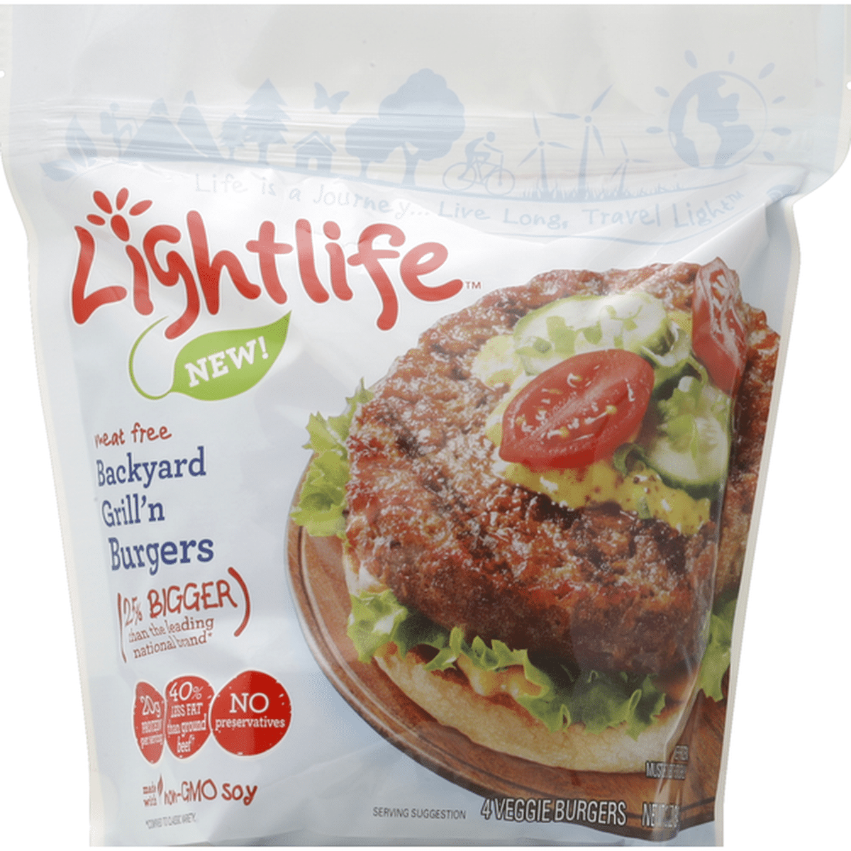 Lightlife Veggie Burgers Backyard Grilln Burgers 4 Each Delivery Or Pickup Near Me Instacart