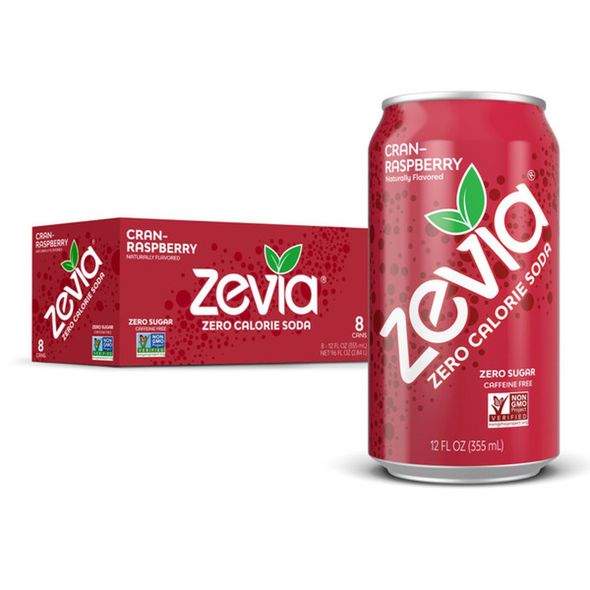 Zevia Zero Calorie Cran-Raspberry Soda (12 fl oz) Delivery or Pickup ...