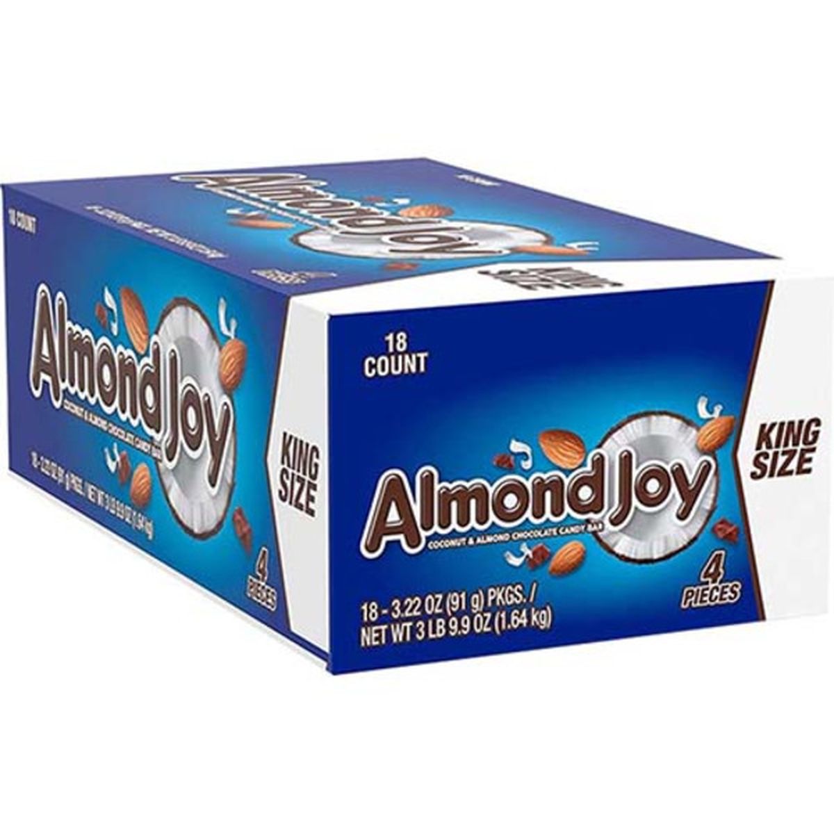 ALMOND JOY King Size Coconut & Almond Chocolate Candy Bar (3.22 oz ...