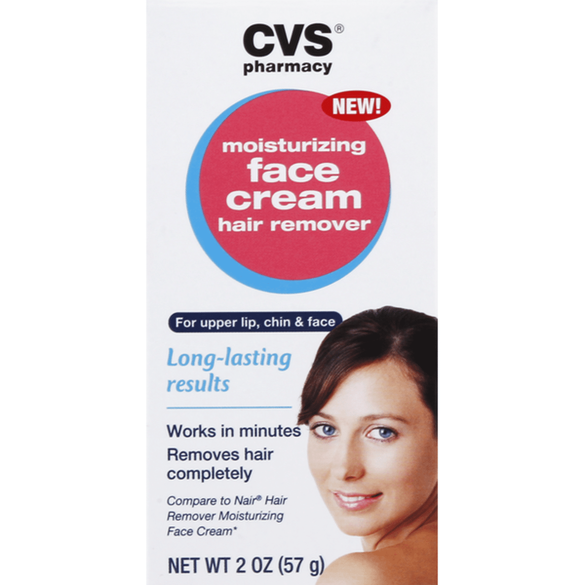 CVS Pharmacy Hair Remover Moisturizing Face Cream 2 oz Delivery