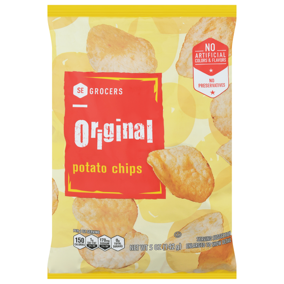 SE GROCERS Potato Chips, Original (5 oz) Delivery or Pickup Near Me ...