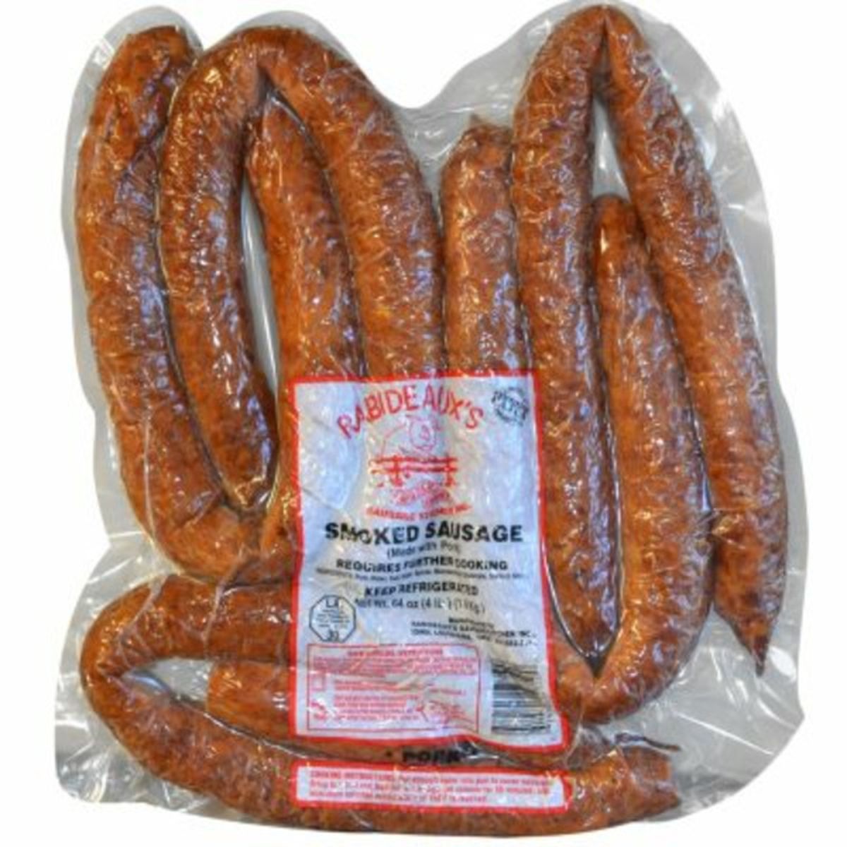 Rabideauxs Smoked Pork Sausage 4 Lb Delivery Or Pickup Near Me Instacart 