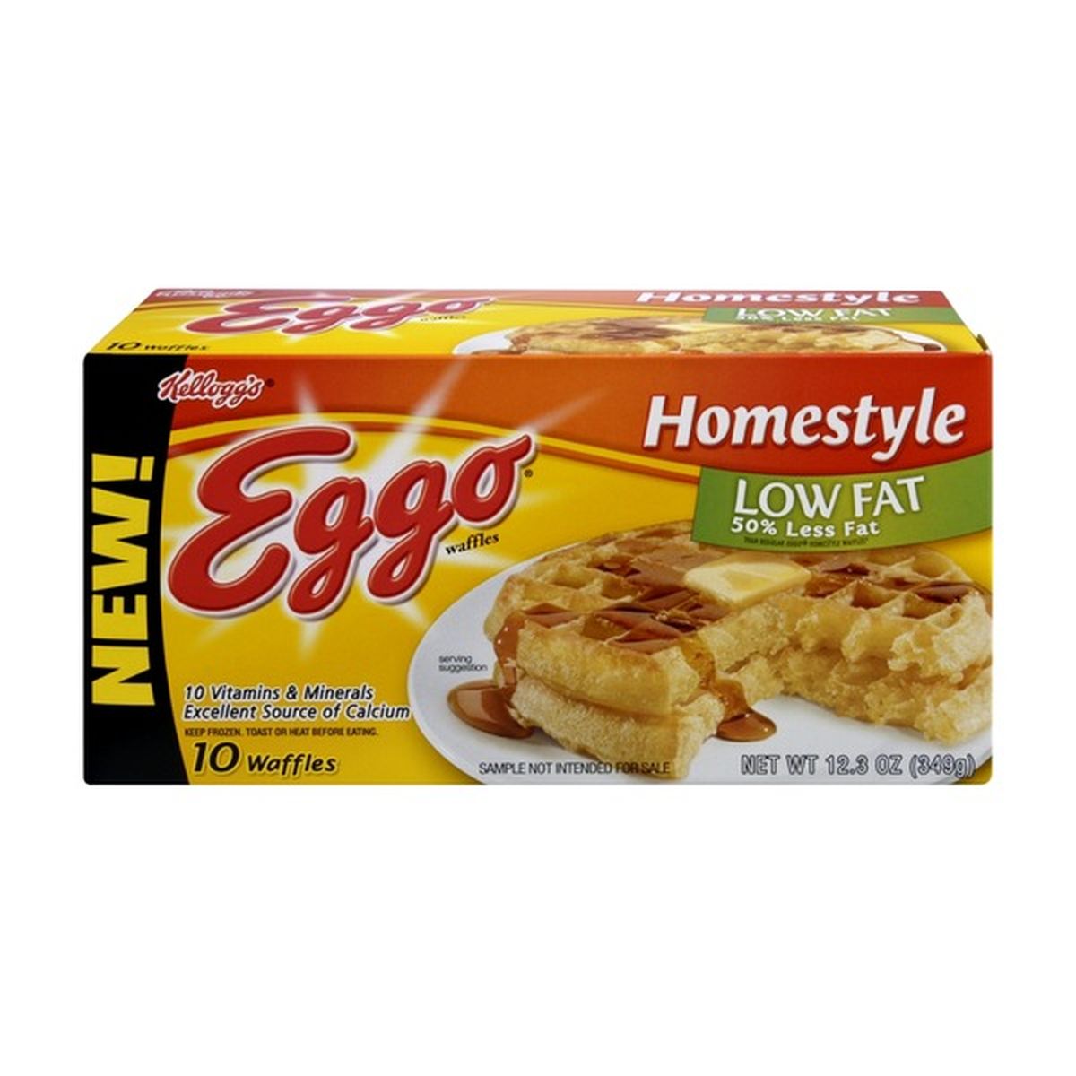 Kelloggs Eggo Kelloggs Eggo Homestyle Lowfat Waffles 10 Ct 123 Oz